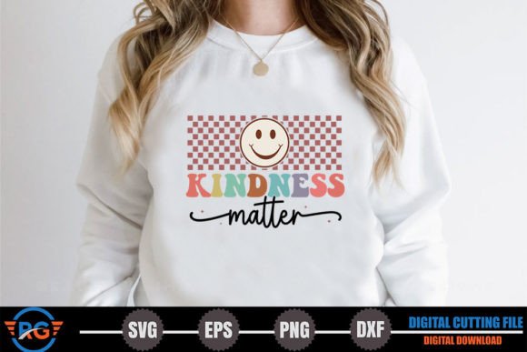 Kindness Matter – Retro Positive Quote Graphics for Crafts
