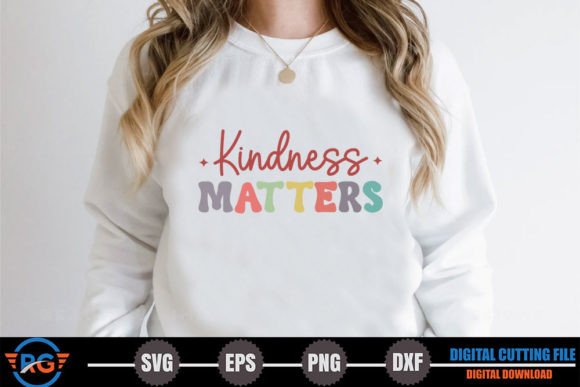 Kindness Matters – Retro Positive Quote Graphics