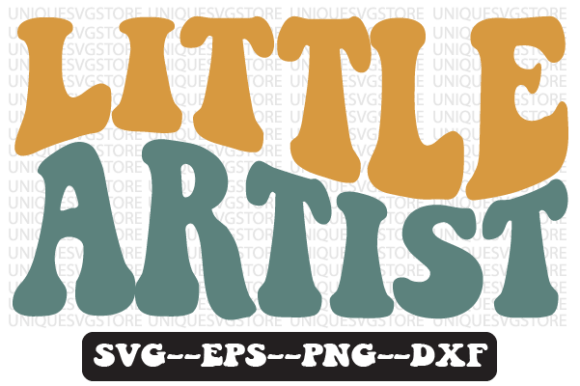 Little Artist Retro SVG PNG Graphics for Crafts