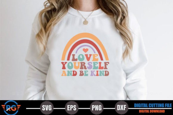 Love Yourself and Be Kind – Retro Graphics