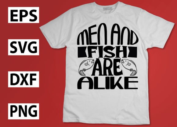 Men and Fish Are Alike Graphics for Crafts