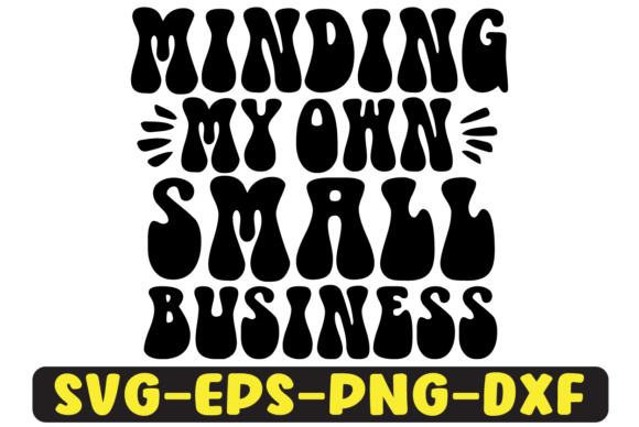 Minding My Own Small Retro SVG Design